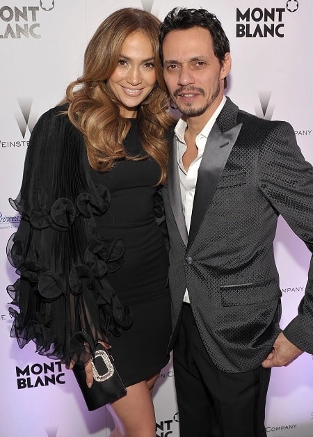 A picture of Maximilian David Muniz's parents; Jenifer Lopez and her ex-husband, Marc Anthony.